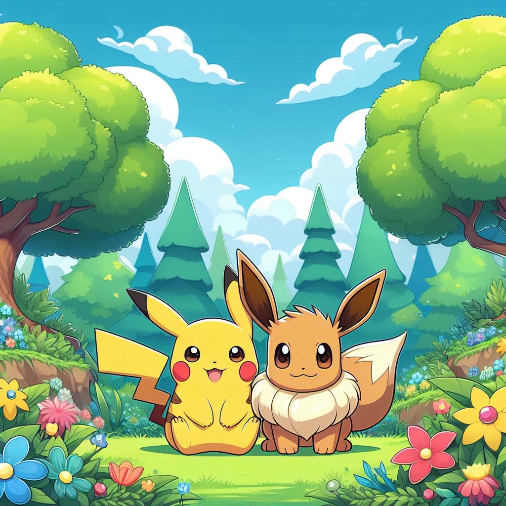 Pika and Eevee